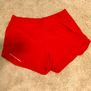 Lululemon Hotty hot high rise shorts- size 12- worn only once